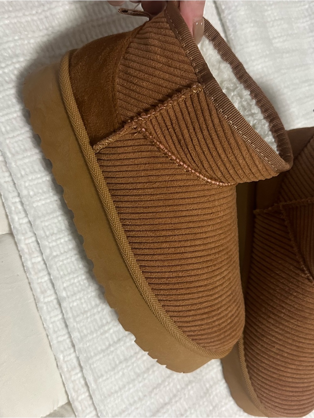 Dirty Laundry Women's Corduroy Ankle Booties - Brown